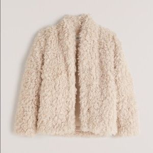 Abercrombie & Fitch Faux Fur Coat Sz S
